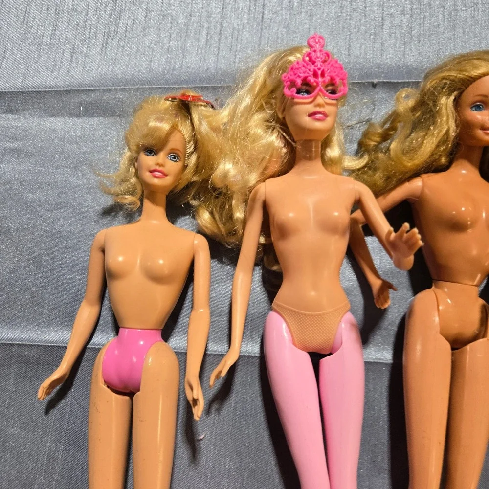 Vintage Mattel‎ Barbie Doll Lot of 5 Blonde Strawberry Blonde 1966-2007